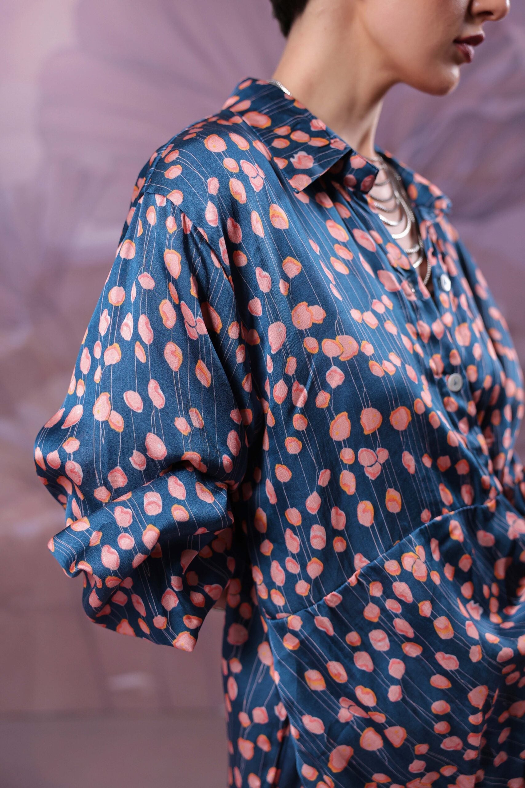 Prussian blue CHATTERJEE   co-ord set