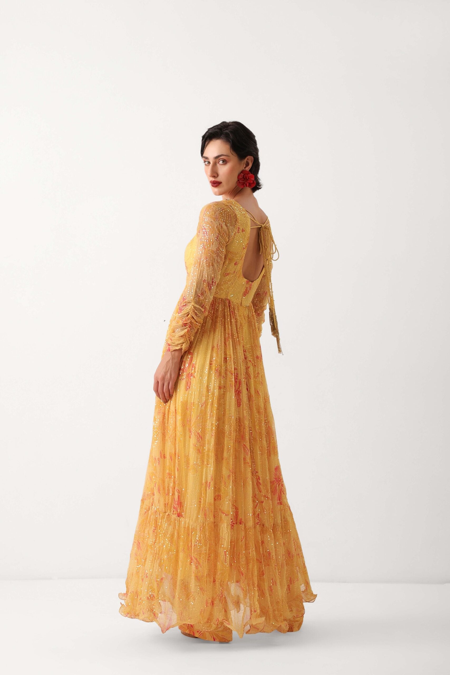 Kasundi Anarkali Set