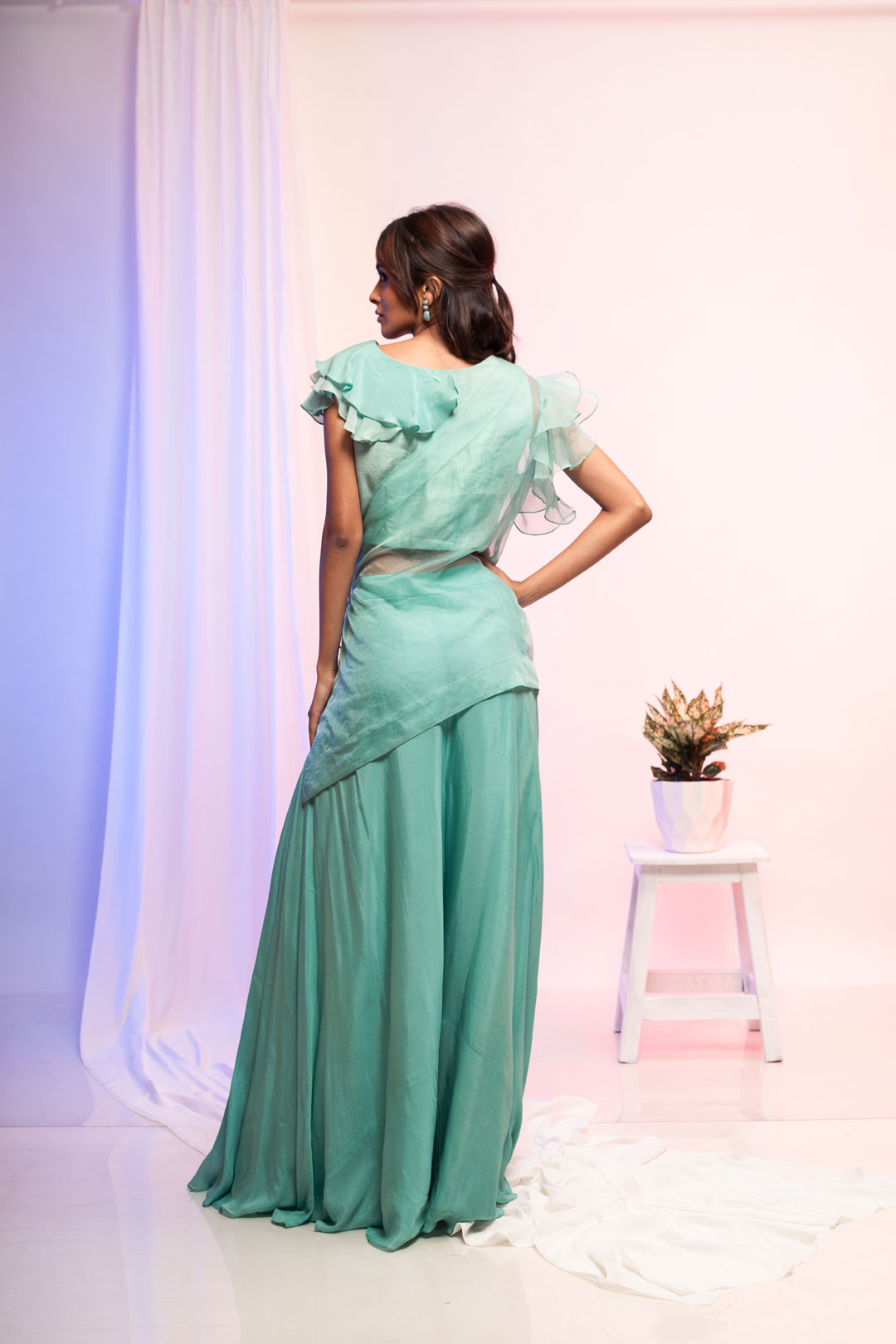 Blue One-sided Cape Set