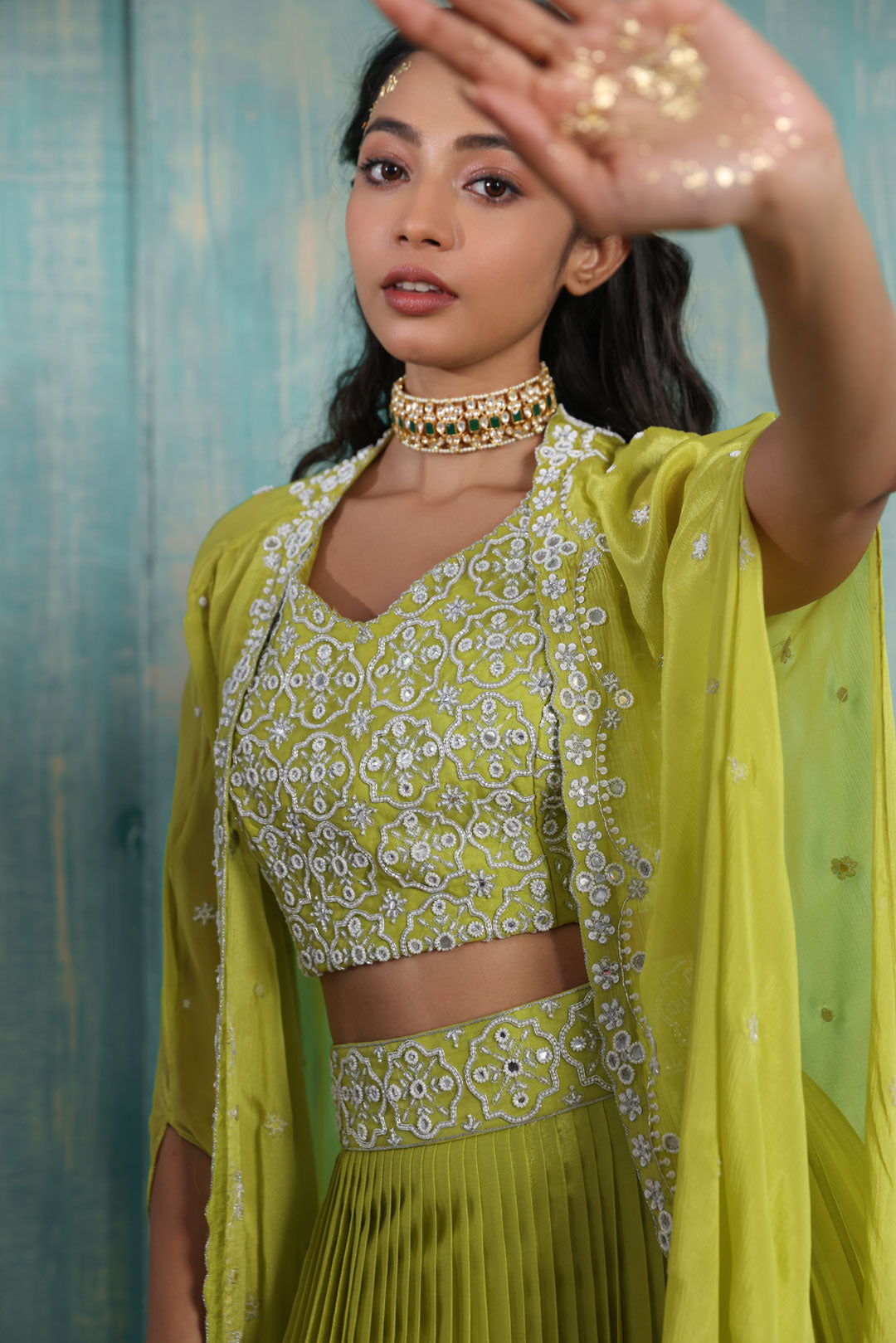 Omala Cape Jacket Set