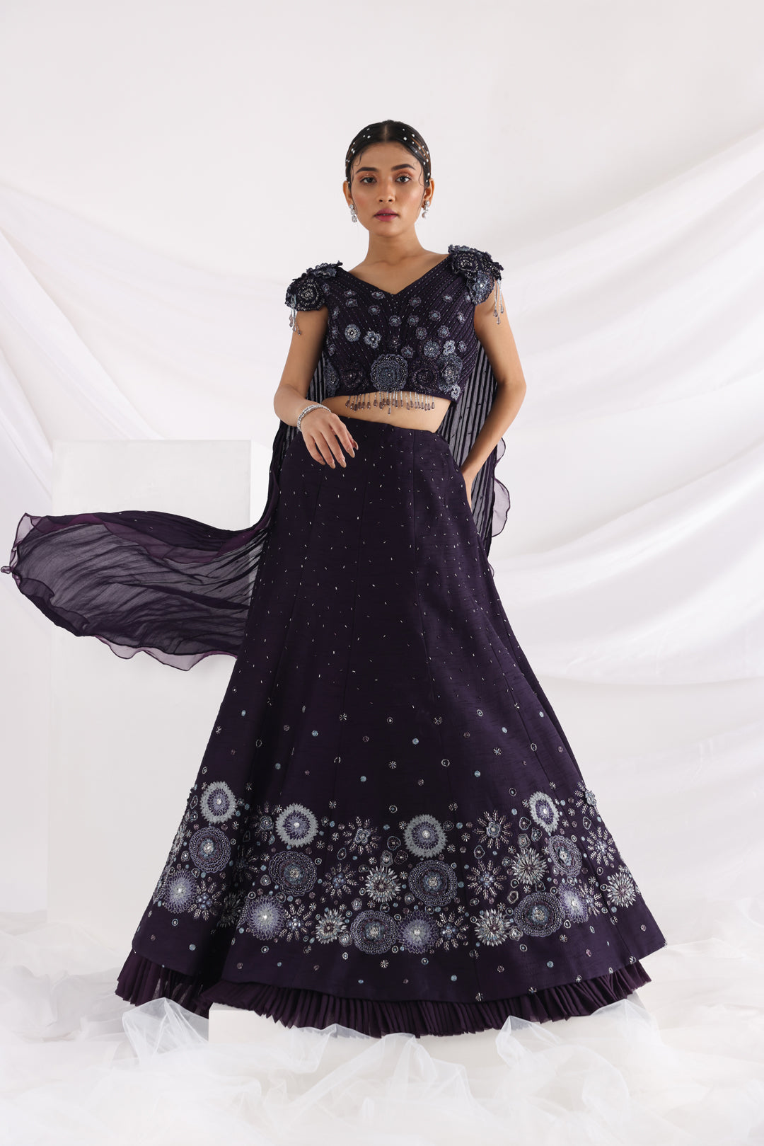 Begonia lehenga set
