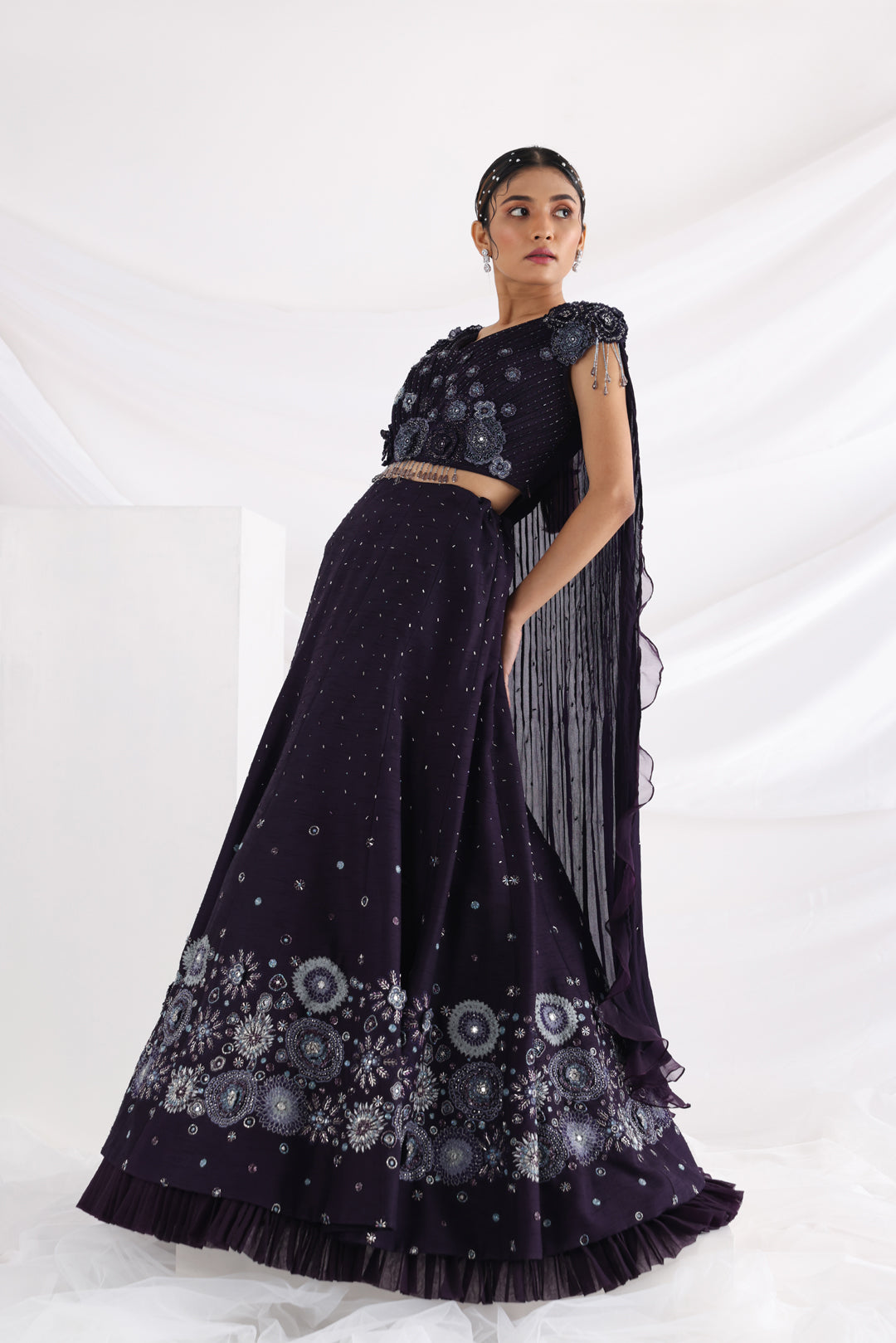 Begonia lehenga set