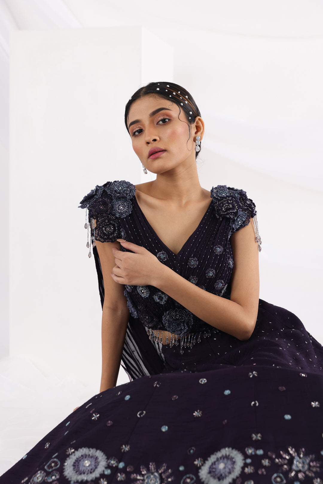 Begonia lehenga set