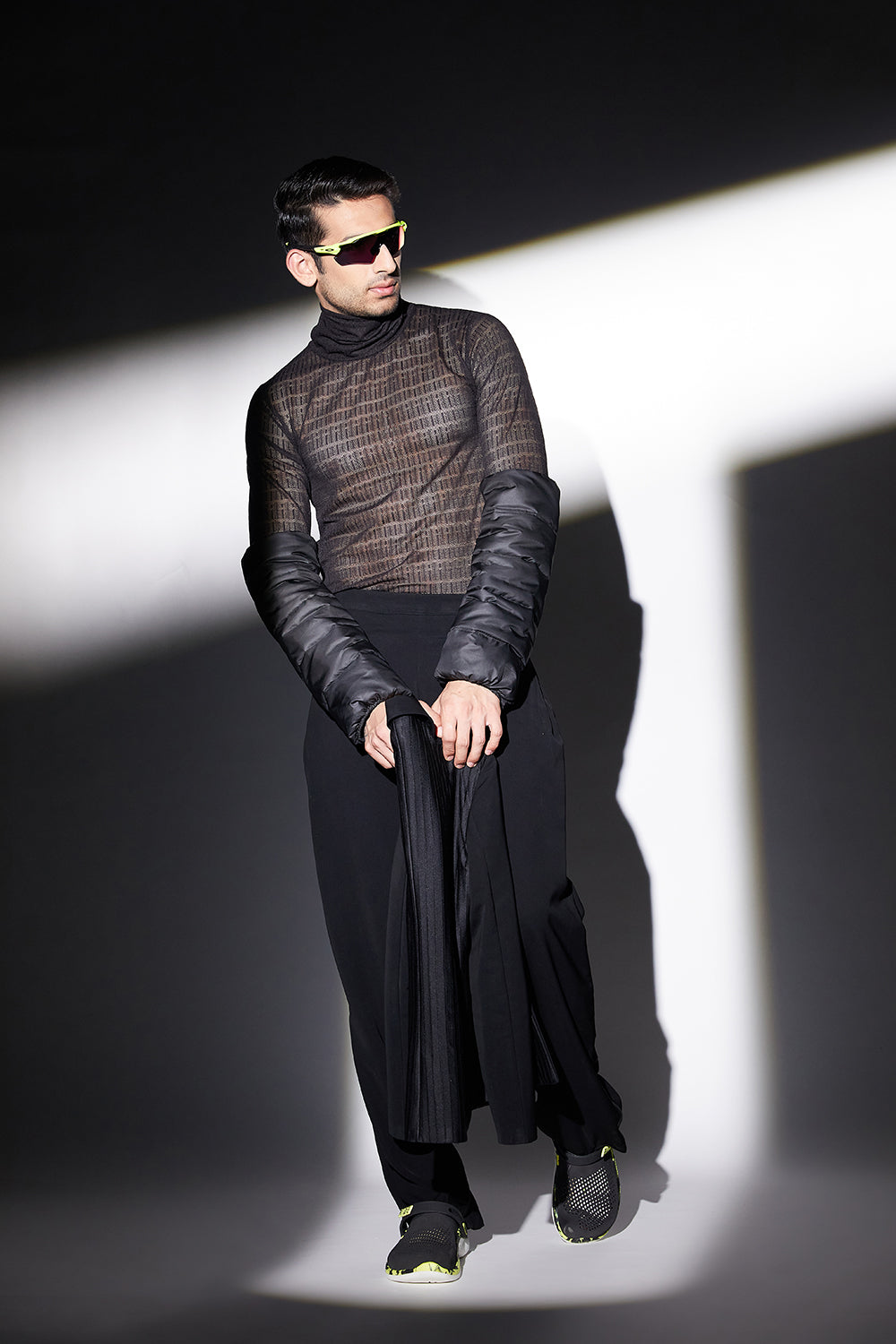 MESH TURTLE NECK - Auraya Fashion - ADK by Avishi Dayal Kalra Men - #tag1# - #tag2# - #tag3# - #tag3#