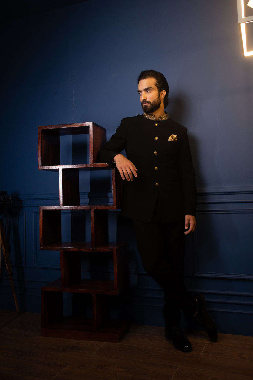 Forever Classic Bandhgala Set - Auraya Fashion -  - #tag1# - #tag2# - #tag3# - #tag3#