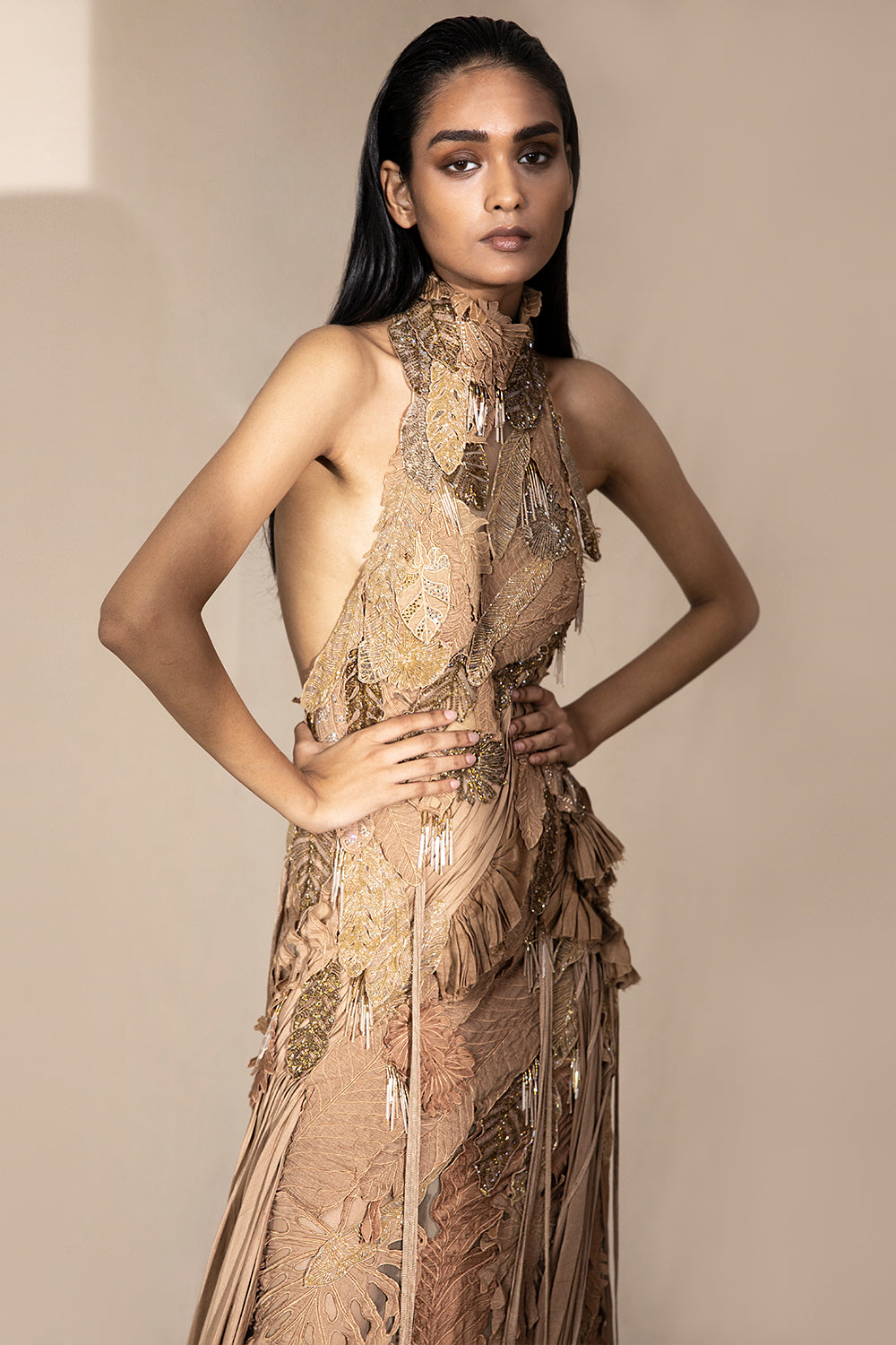 High Neck Halter Dress - Auraya Fashion -  - #tag1# - #tag2# - #tag3# - #tag3#