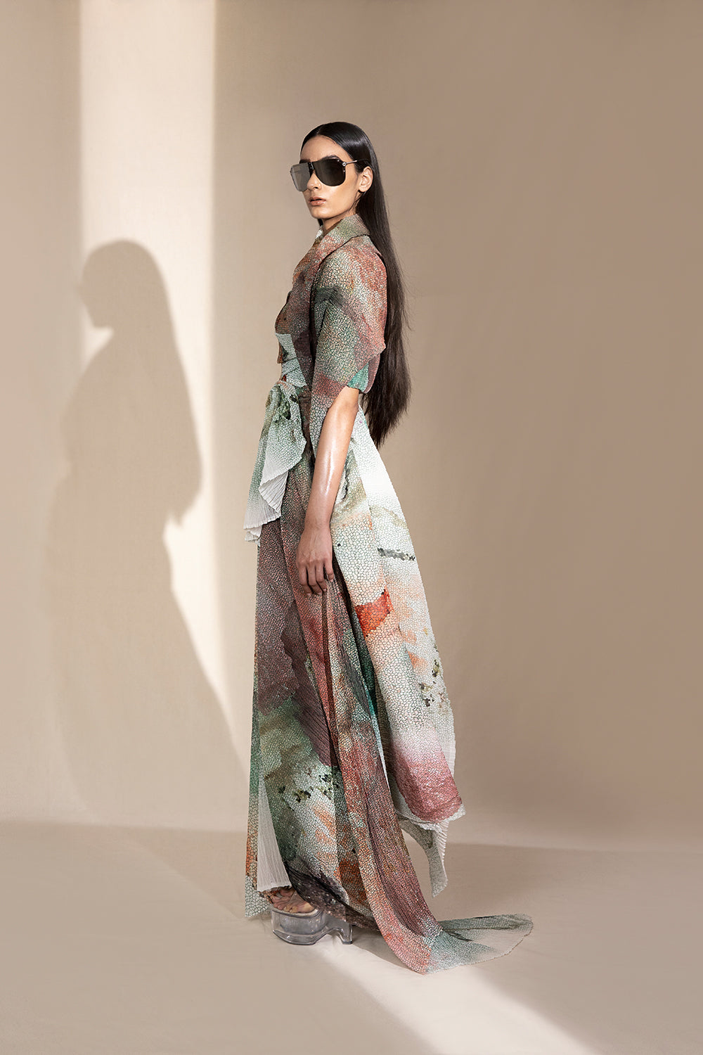 High Waisted Draped Skirt - Auraya Fashion -  - #tag1# - #tag2# - #tag3# - #tag3#