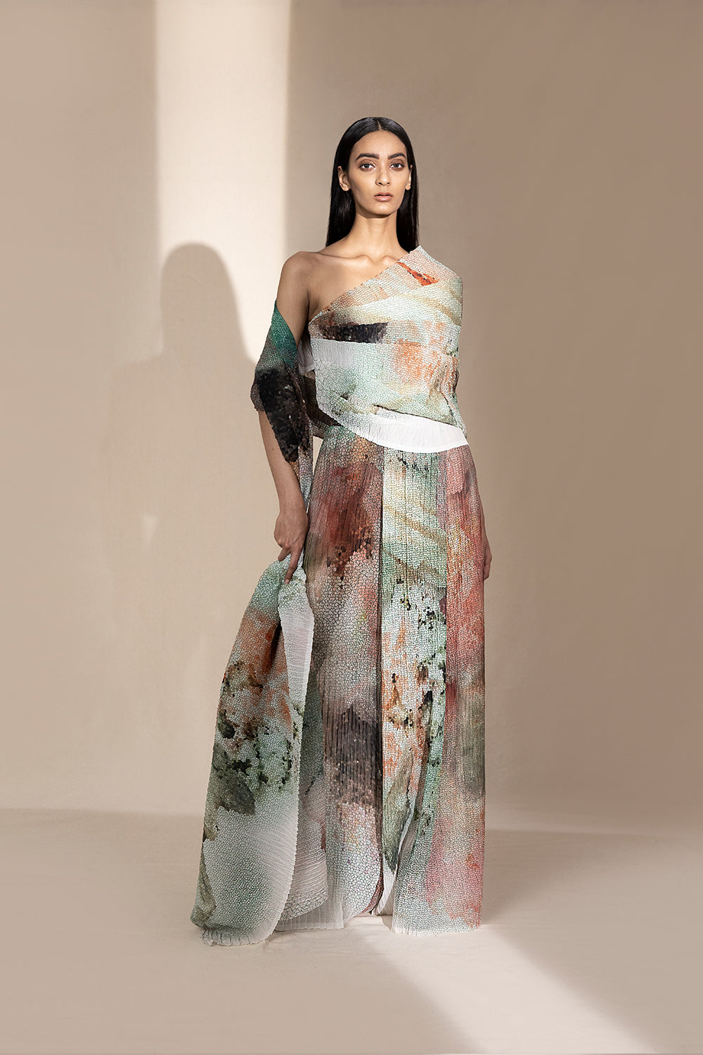 Draped Top - Auraya Fashion - Abhishek Sharma - #tag1# - #tag2# - #tag3# - #tag3#