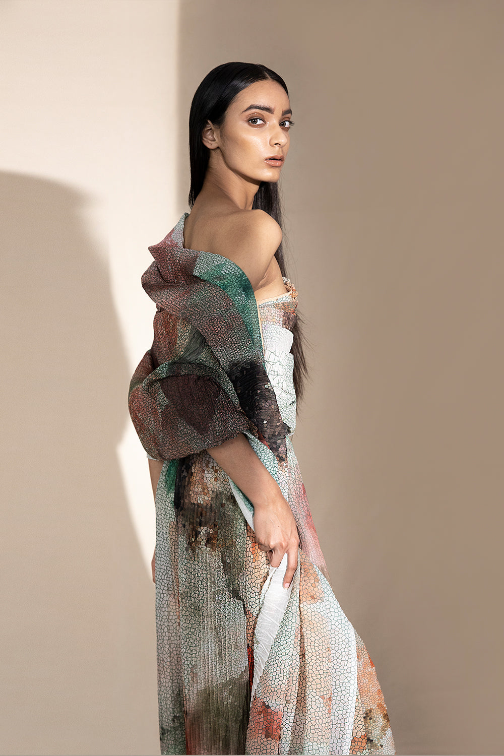 High Waisted Draped Trouser - Auraya Fashion -  - #tag1# - #tag2# - #tag3# - #tag3#