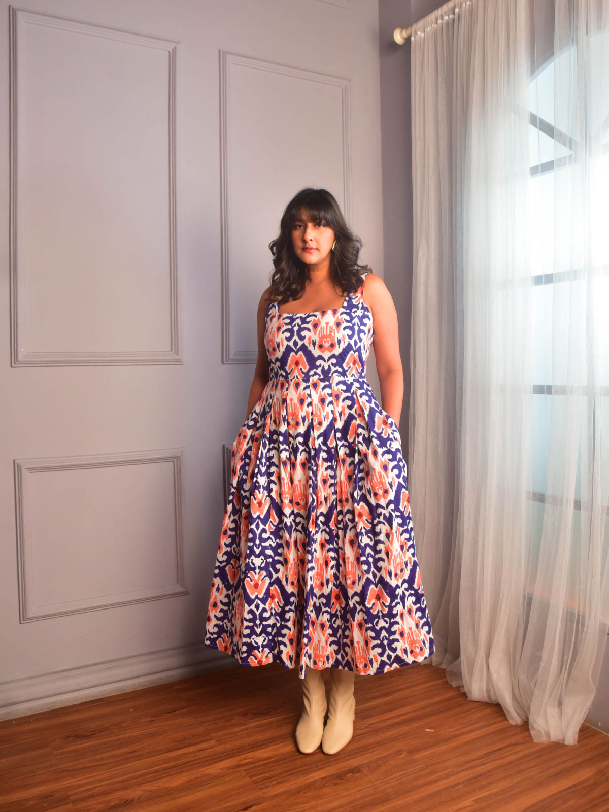 Zia Pleated dress