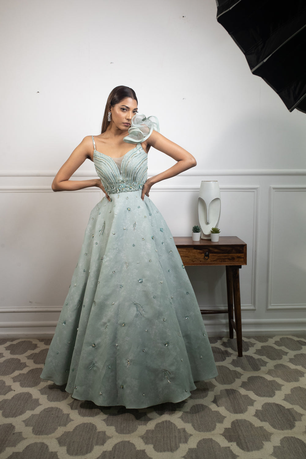 Limelight Mint Gown - Auraya Fashion -  - #tag1# - #tag2# - #tag3# - #tag3#