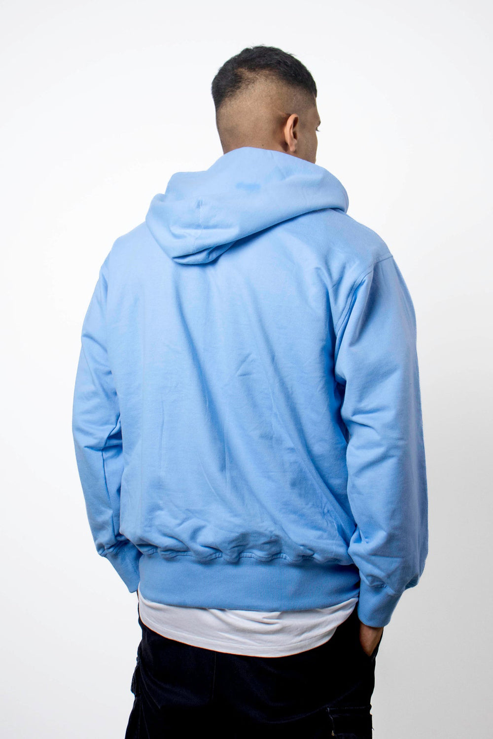 Boxy Sky Hoodie - Auraya Fashion