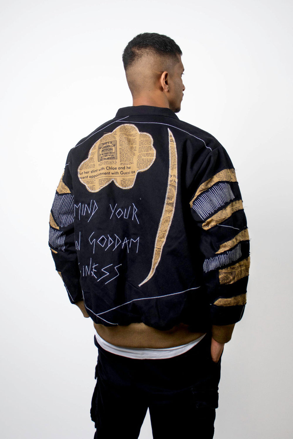Clouds Denim Jacket - Auraya Fashion