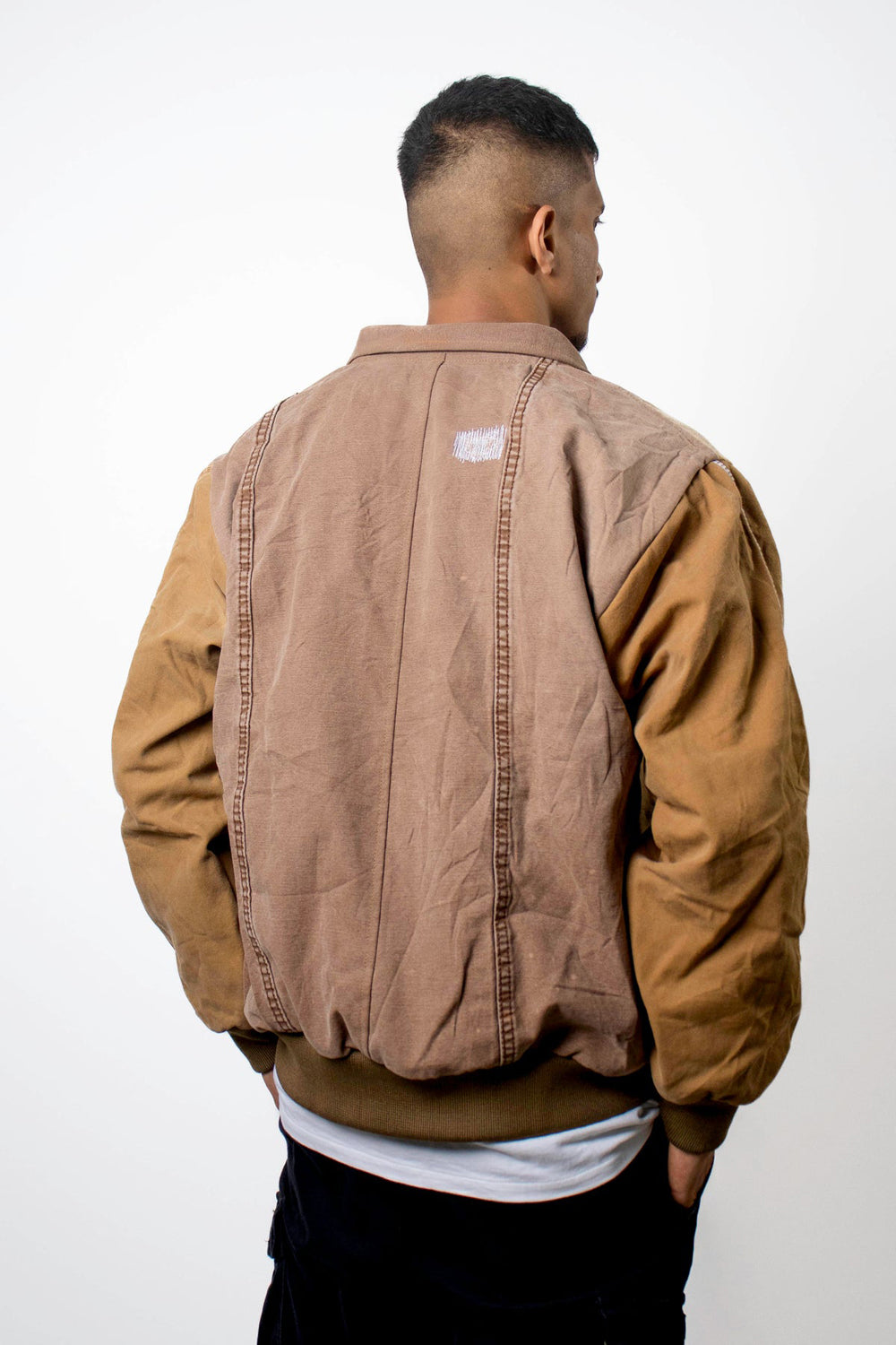 Reconstructed Brown Jacket - Auraya Fashion