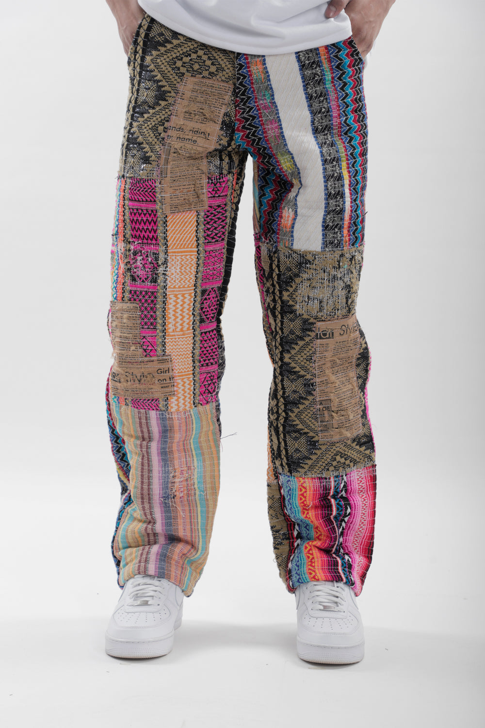 Ethnic Patchwork Jeans - Auraya Fashion - Toffle -