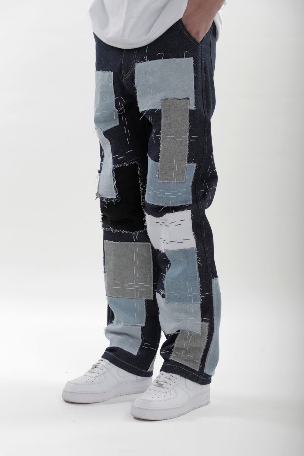 Sashiko Boro Jeans - Auraya Fashion - Toffle -