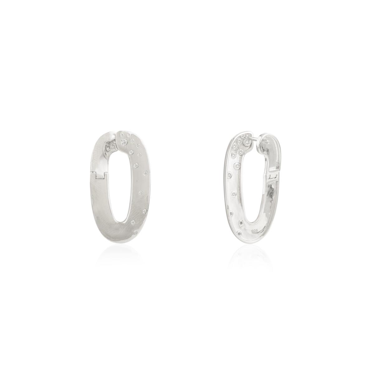 925 Silver Statement Lever Back Earrings