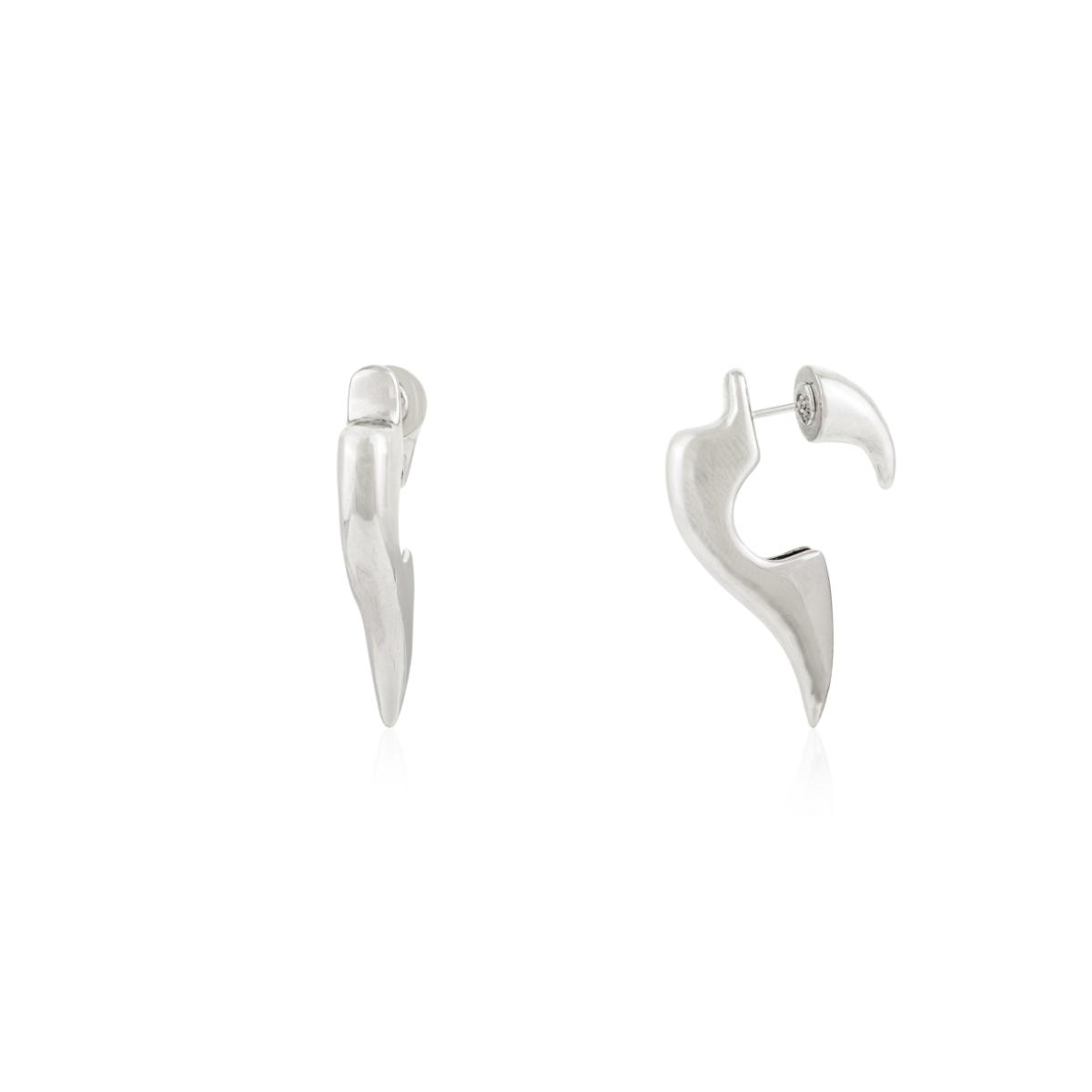 925 Sterling Silver Tusk Earrings