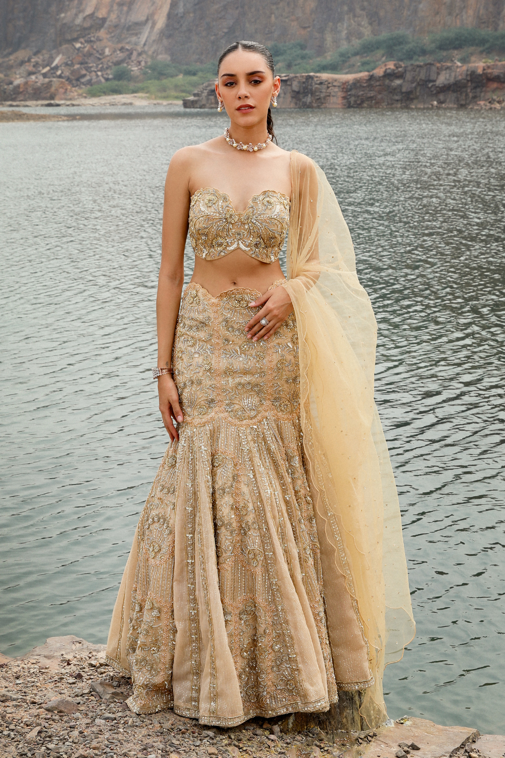 Gold Fish - Lehenga Set Auraya Fashion Gold Fish - Lehenga Set Auraya Fashion