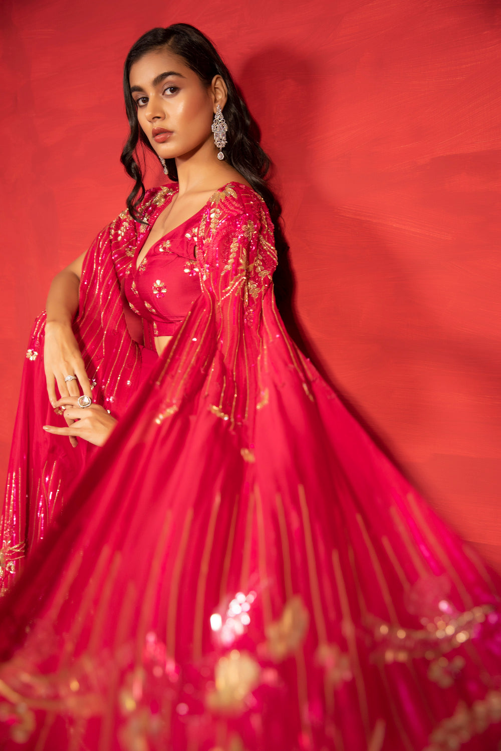 Rosanna Cape Set - Auraya Fashion