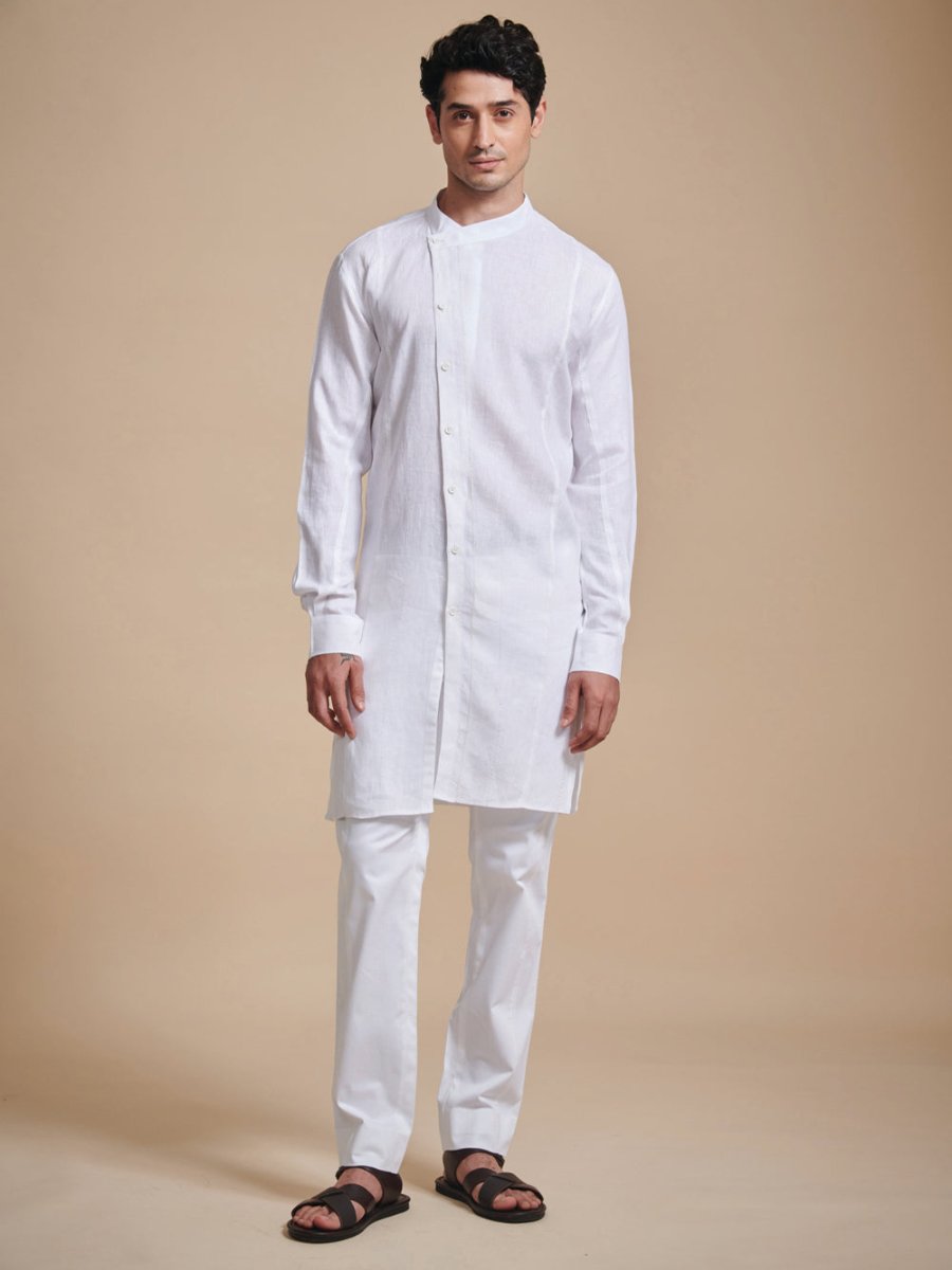 The Crossover Placket Shirt Kurta - Auraya Fashion - Raghavendra Rathore - #tag1# - #tag2# - #tag3# - #tag3#