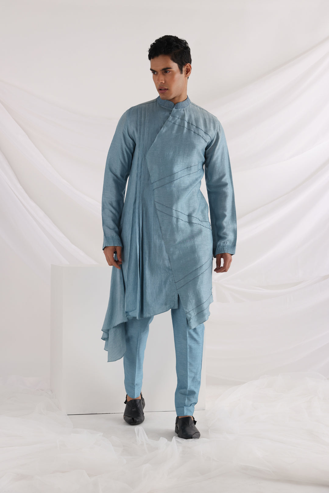 Zeus pleated kurta set