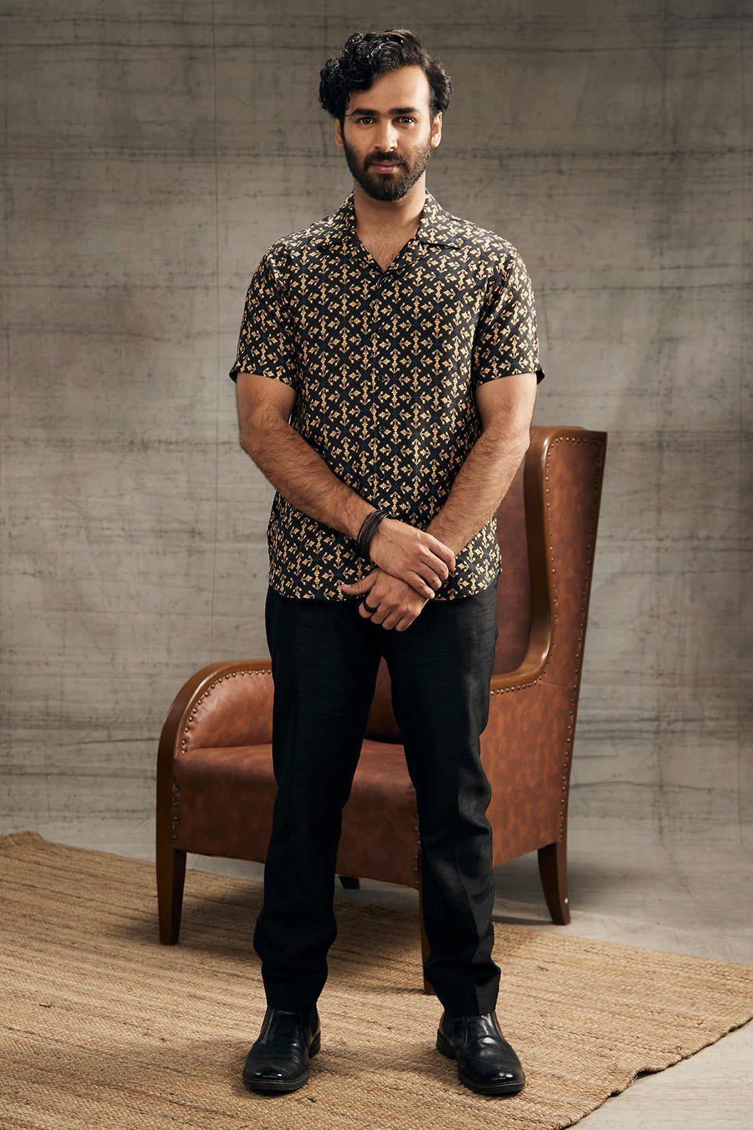 Image of Zahra printed shirt with pants