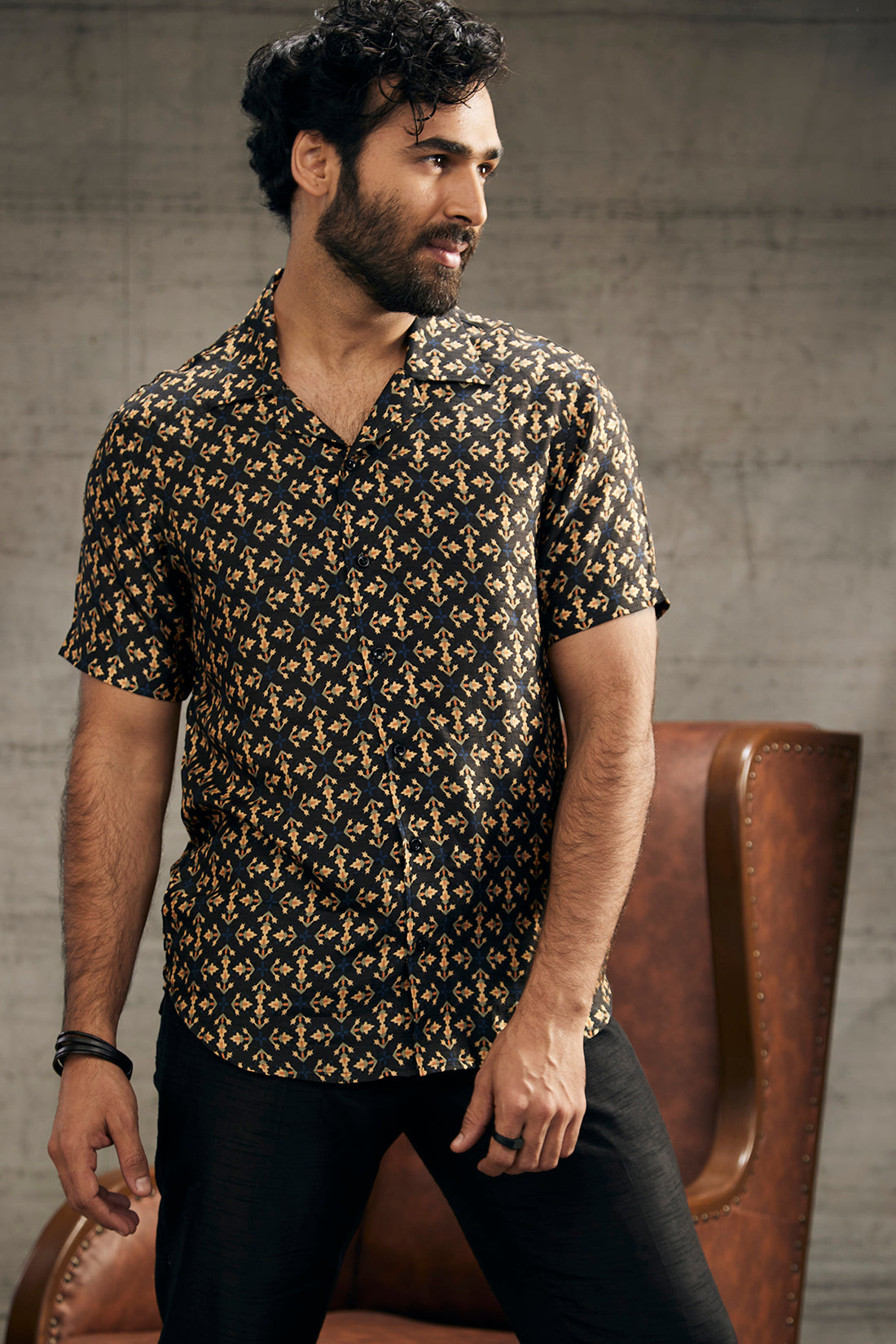 Image of Zahra printed shirt with pants