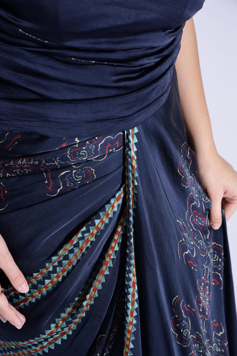 One- Shoulder Drape Gown - Auraya Fashion -  - #tag1# - #tag2# - #tag3# - #tag3#