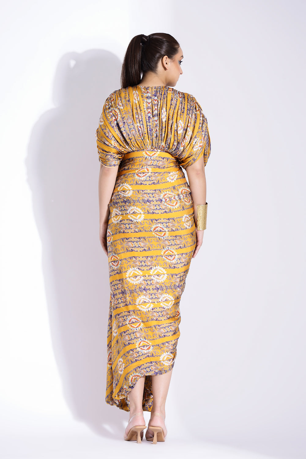 Hand Draped Kaftan Gown - Auraya Fashion -  - #tag1# - #tag2# - #tag3# - #tag3#