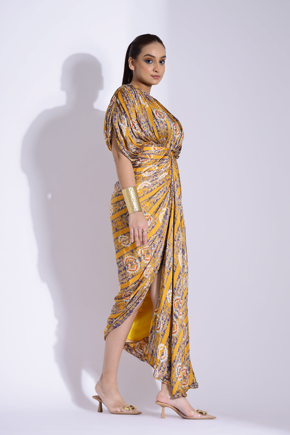 Hand Draped Kaftan Gown - Auraya Fashion -  - #tag1# - #tag2# - #tag3# - #tag3#