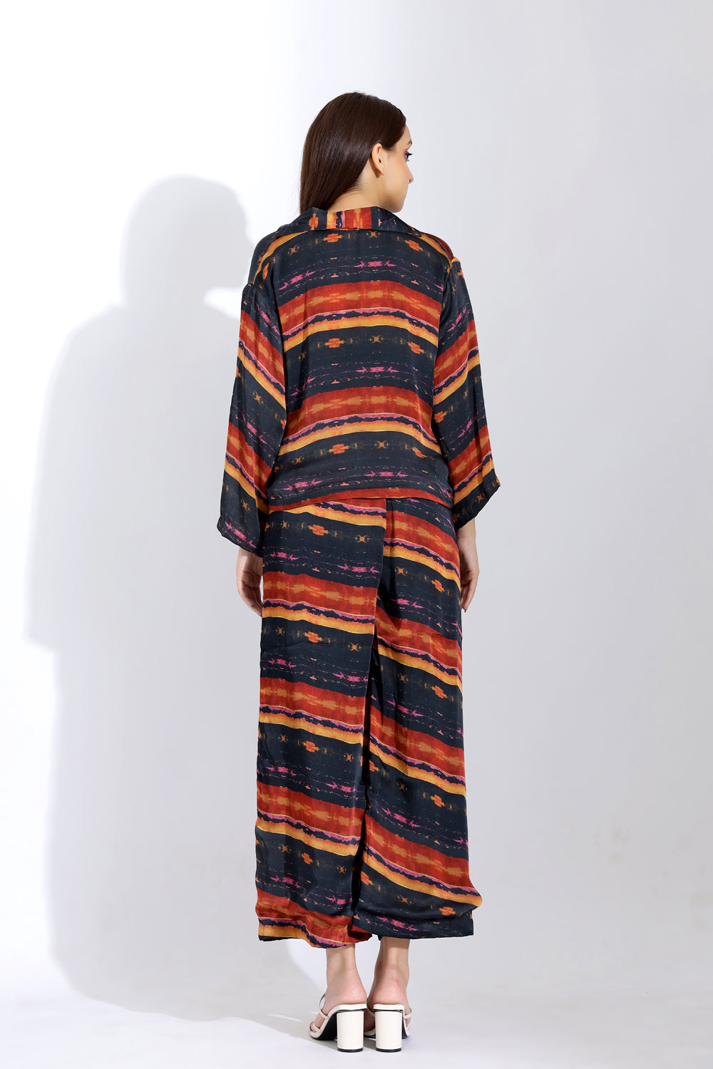 Lapelled Shirt And Straight Pants - Auraya Fashion -  - #tag1# - #tag2# - #tag3# - #tag3#