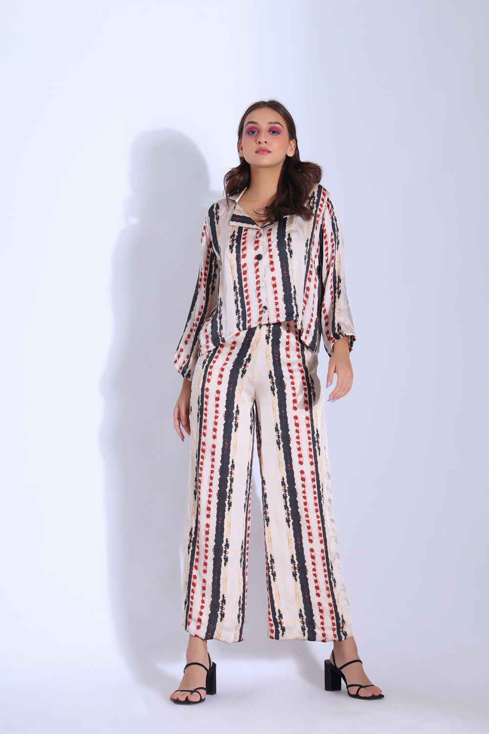 Lapelled Shirt And Pants - Auraya Fashion - Studio Surbhi - #tag1# - #tag2# - #tag3# - #tag3#