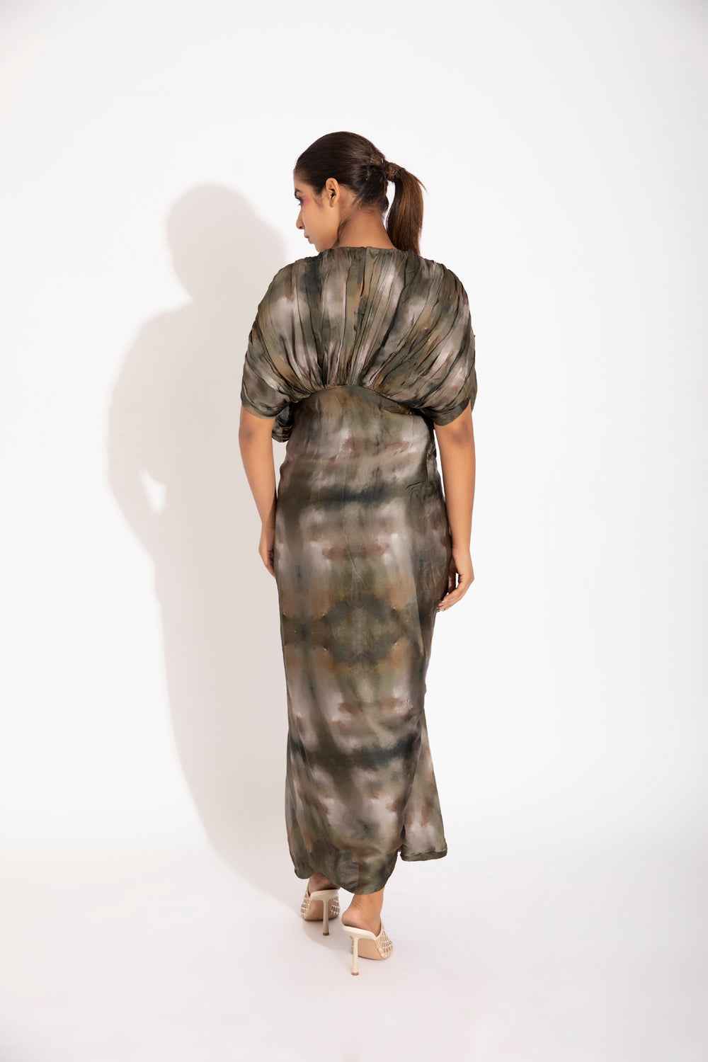 Hand Draped Khaftan Gown - Auraya Fashion -  - #tag1# - #tag2# - #tag3# - #tag3#