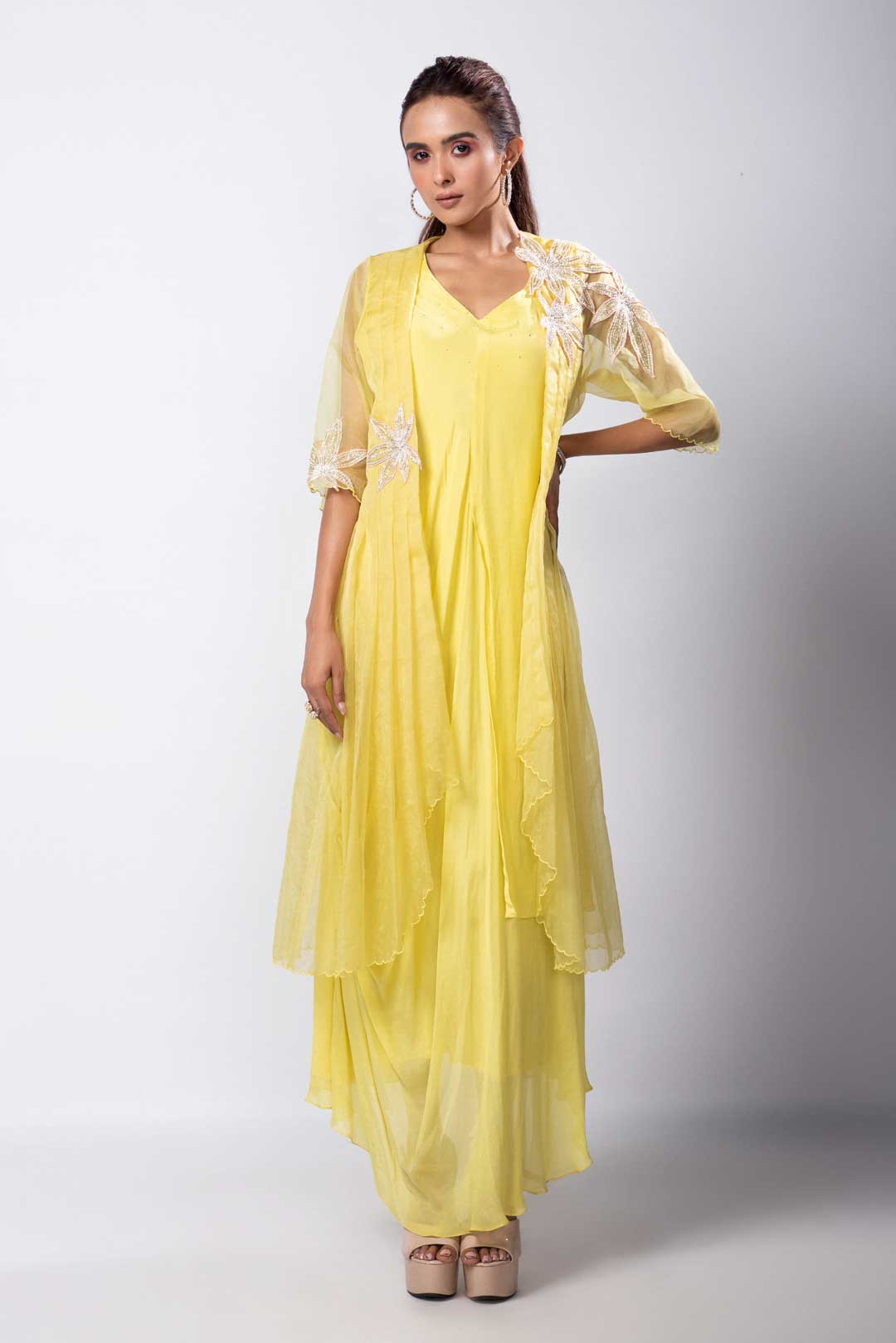 serina dress and cape set