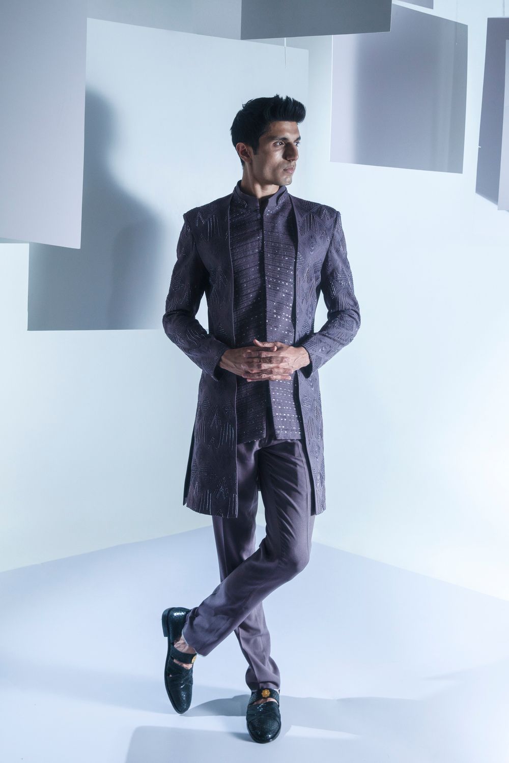 ASH VIOLET INDO - Auraya Fashion - Ankur J Men - #tag1# - #tag2# - #tag3# - #tag3#