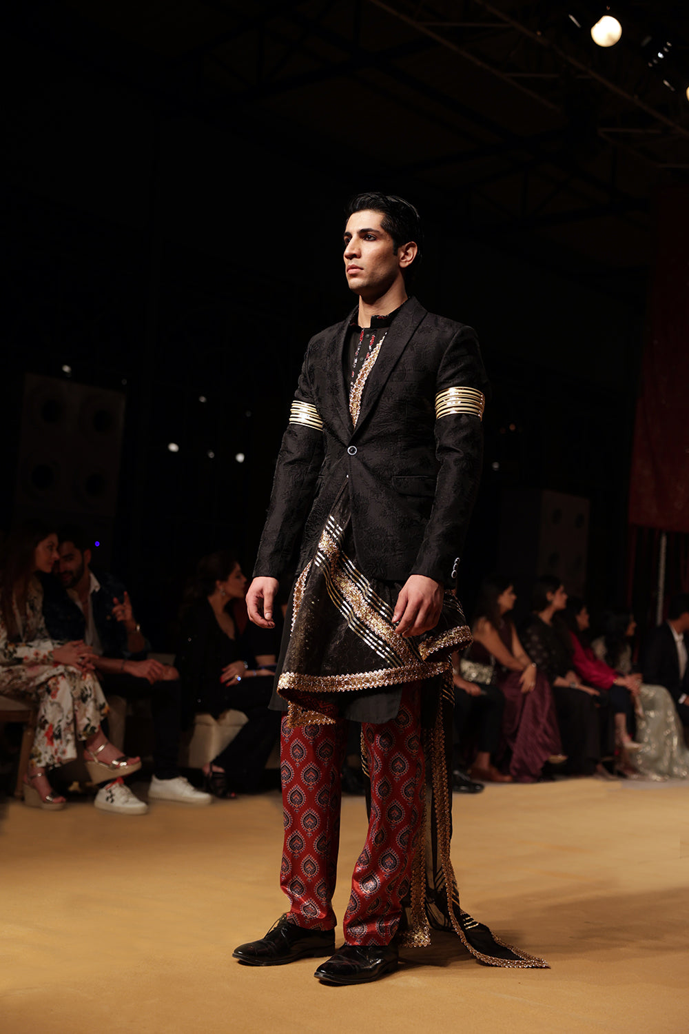 Ajrakh Jacquard Blazer With Ajrakh Pants  - Auraya Fashion - Nitya Bajaj Men - #tag1# - #tag2# - #tag3# - #tag3#