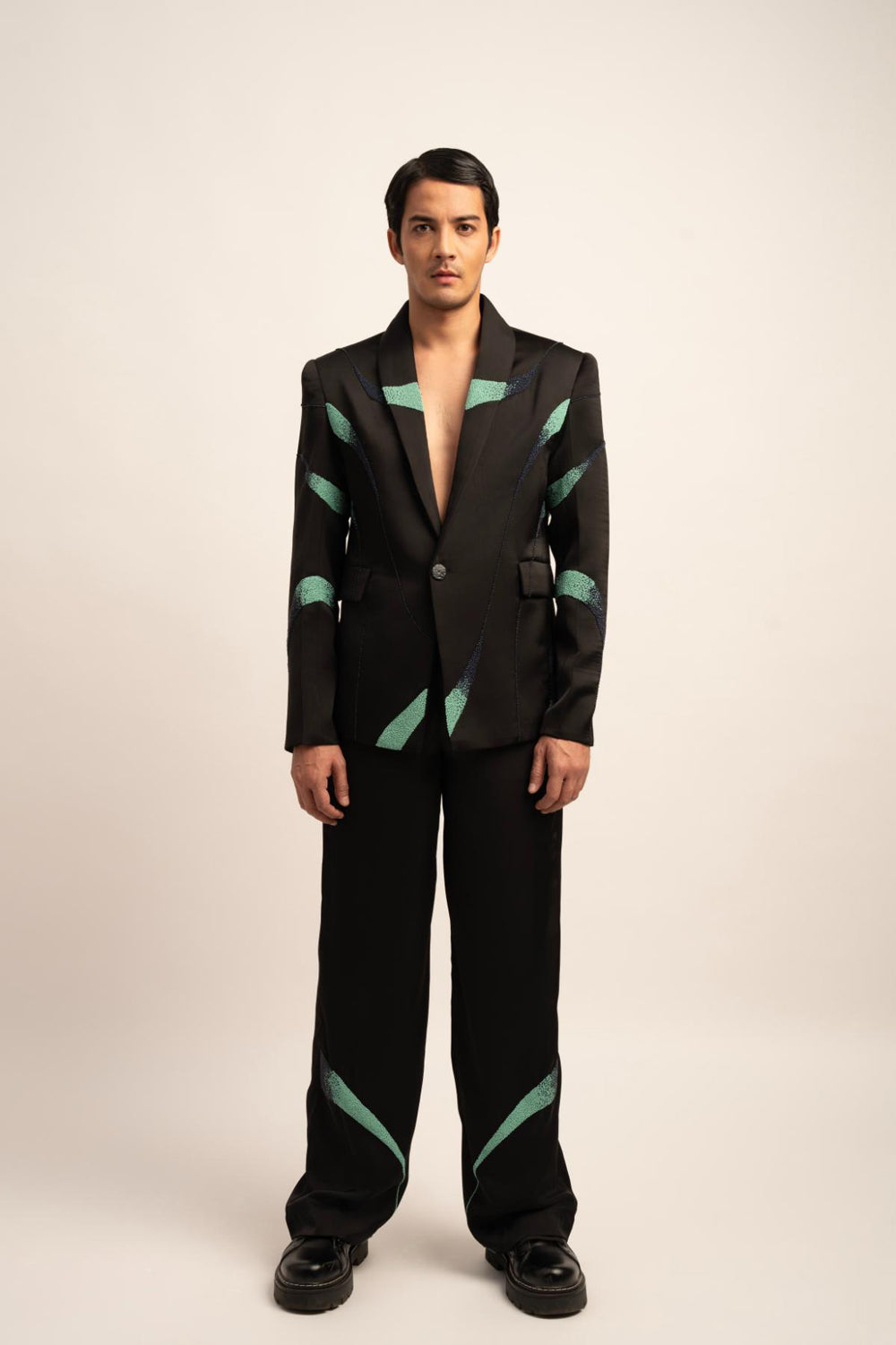The Astral Fusion Blazer - Auraya Fashion - Siddhant Agrawal Men - #tag1# - #tag2# - #tag3# - #tag3#