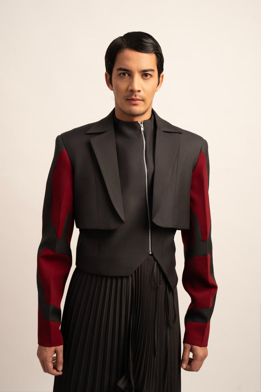 The Seraphic Symphony Cropped Blazer - Auraya Fashion -  - #tag1# - #tag2# - #tag3# - #tag3#