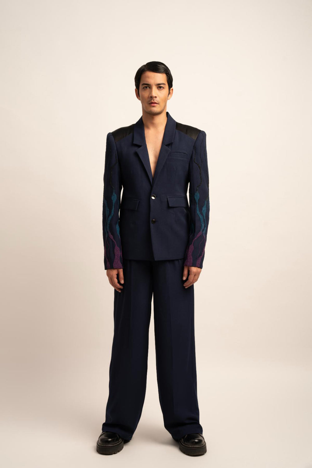 The Aetherial Blazer - Auraya Fashion - Siddhant Agrawal Men - #tag1# - #tag2# - #tag3# - #tag3#