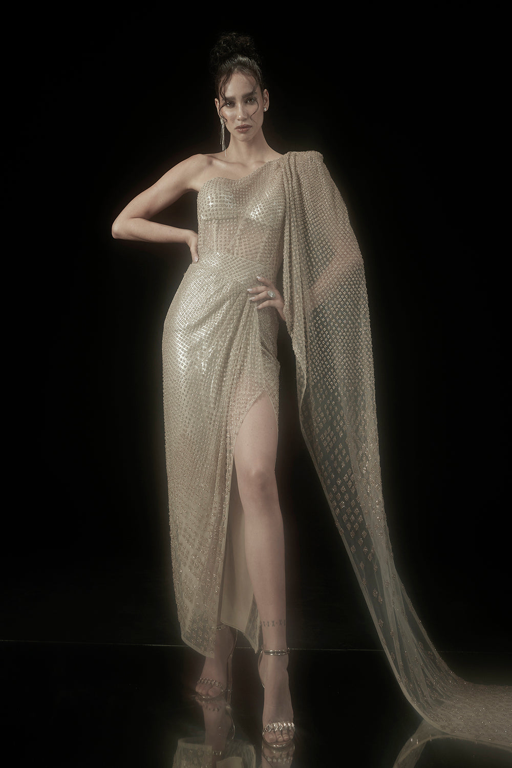 Mason Sari Gown - Auraya Fashion - Rohit Gandhi Rahul Khanna - #tag1# - #tag2# - #tag3# - #tag3#