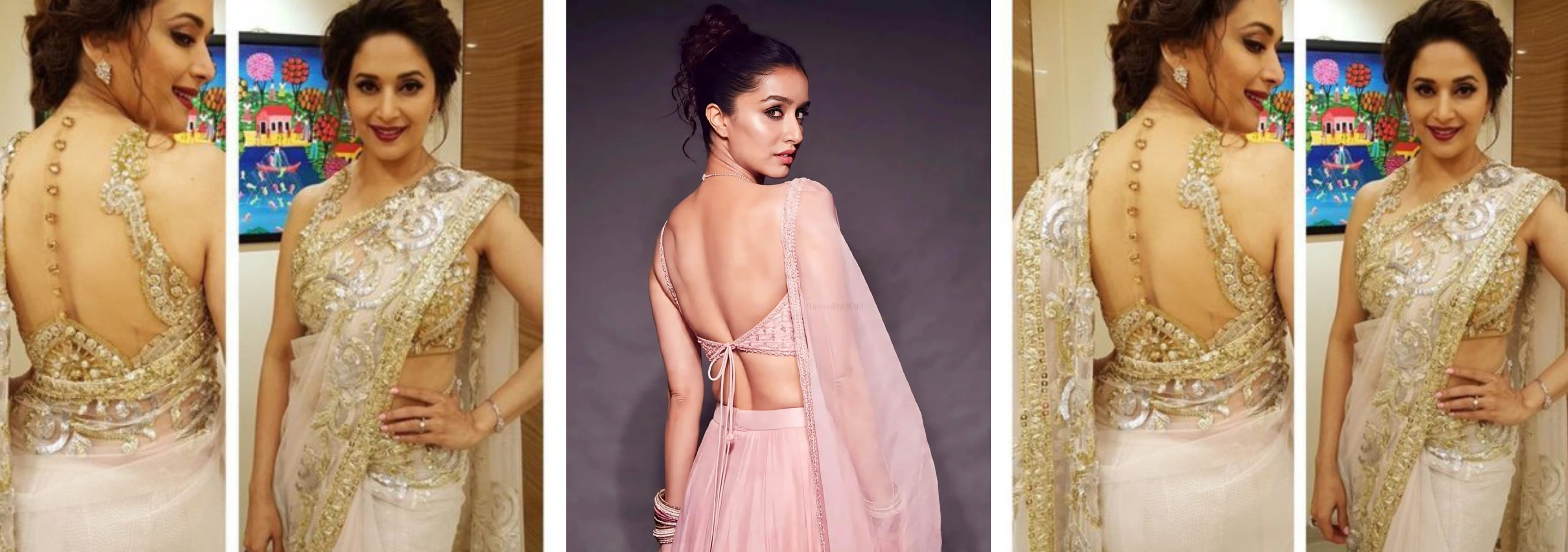 25 Celebrity-Inspired Blouse Back Designs That Are Trending This Wedding Season