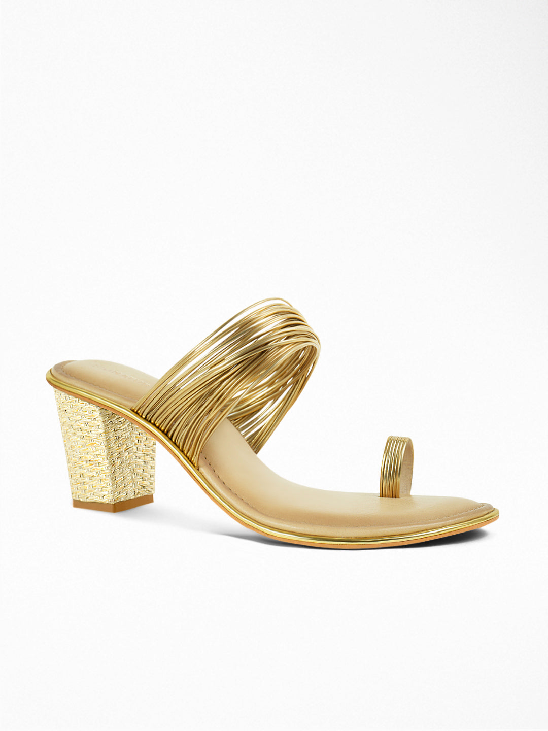 Nude Block Heel Sandal