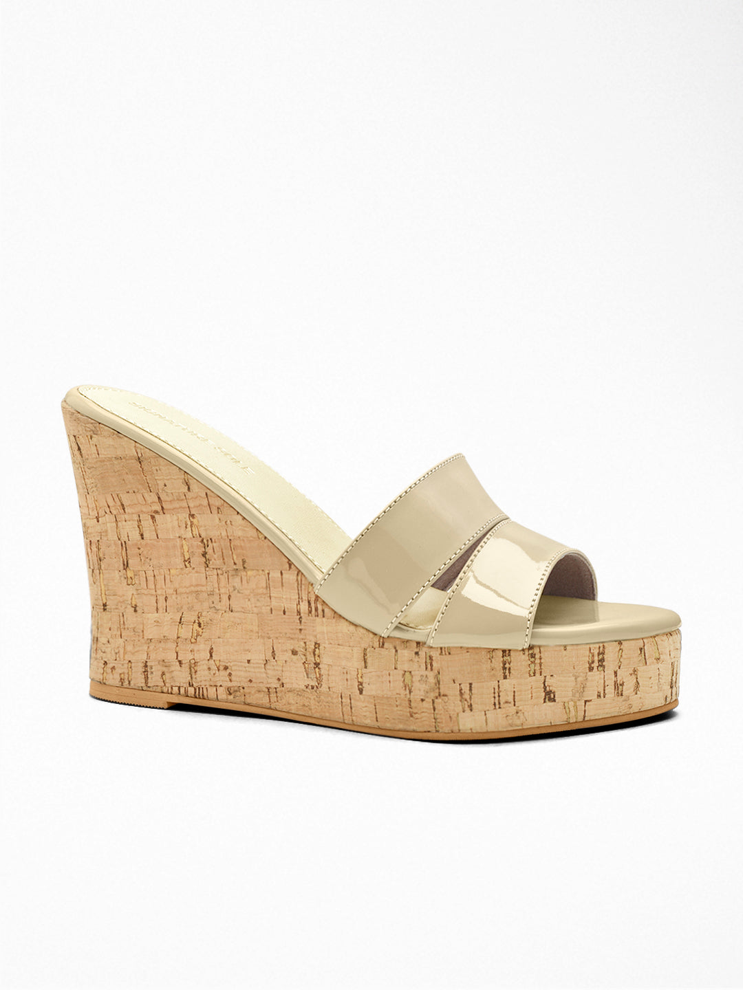 Nude Cork wedge Wedge Mule