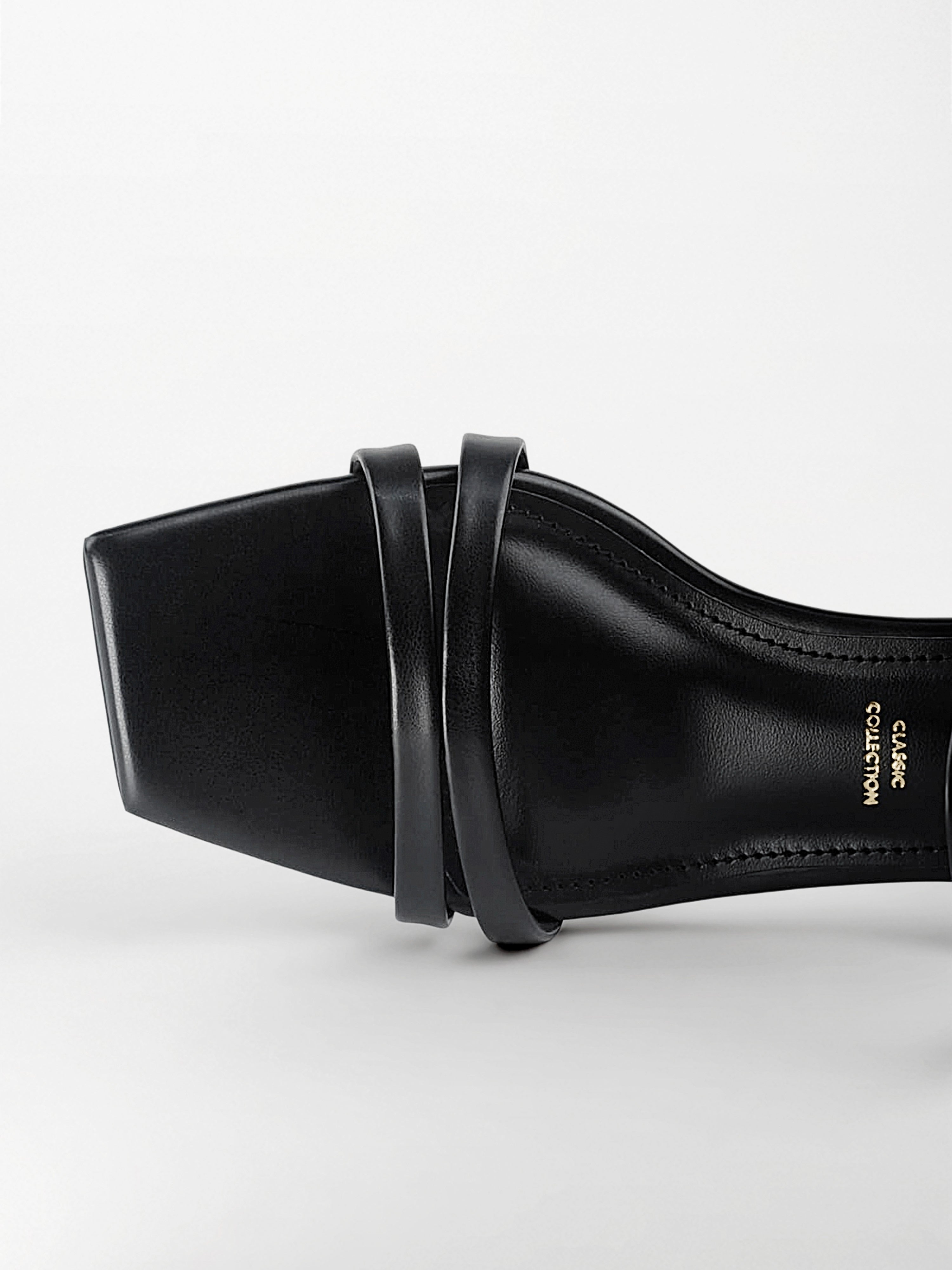 Black Block Heel Mule