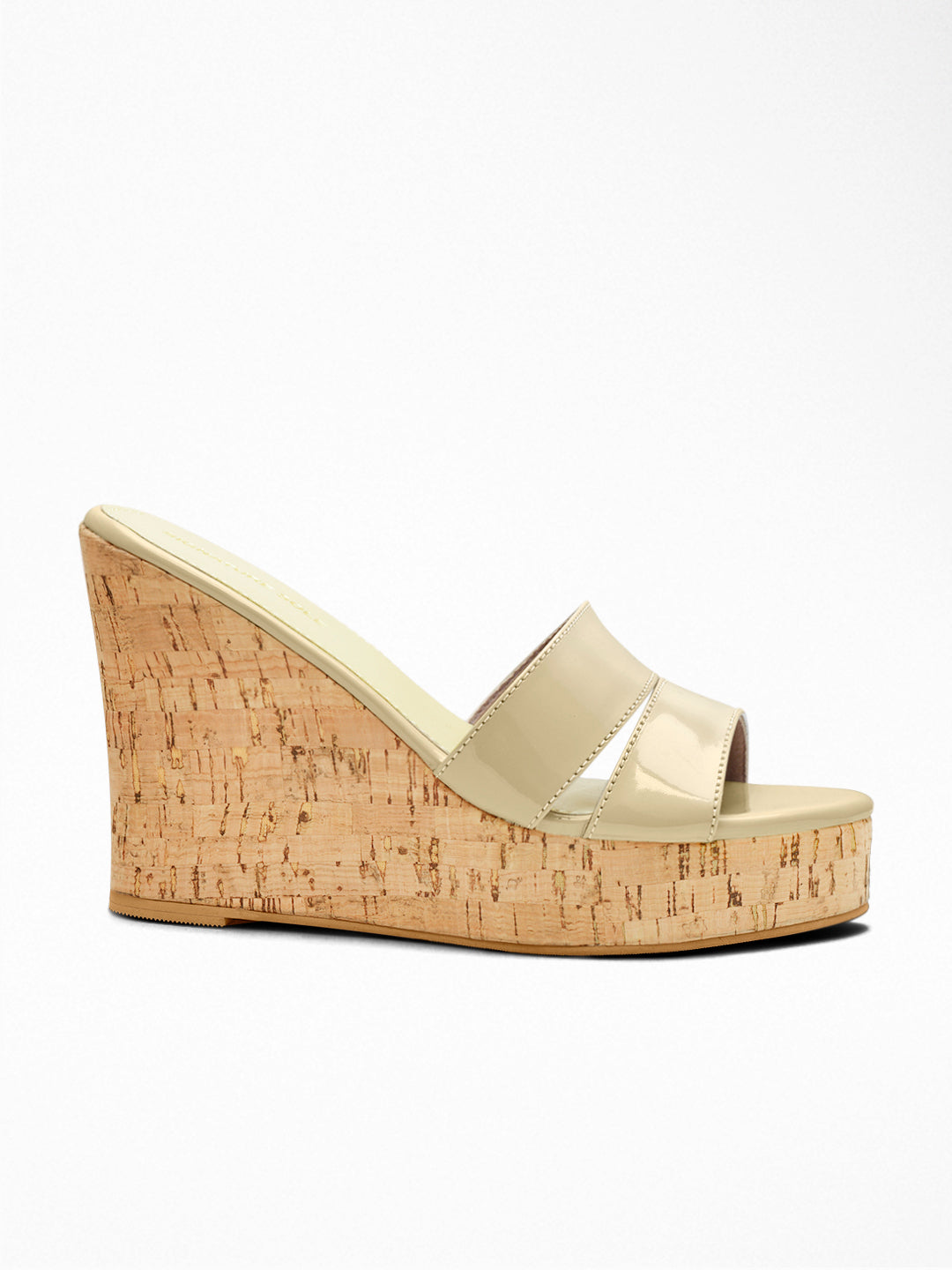 Nude Cork wedge Wedge Mule