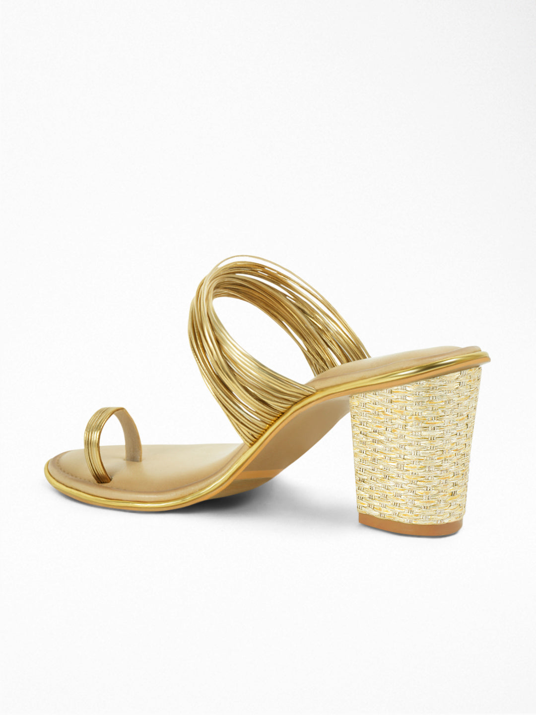 Nude Block Heel Sandal