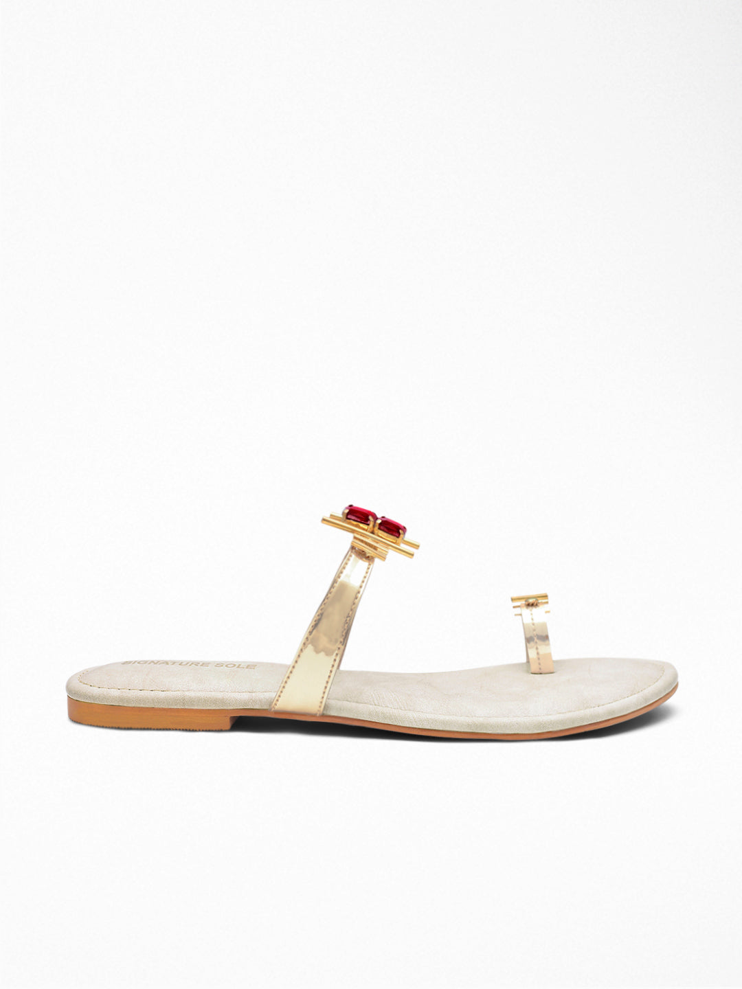 Ivory Gem Toe Ring Flat