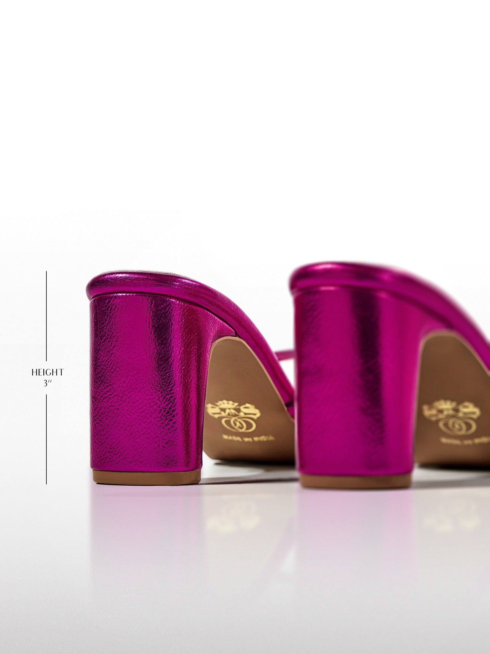 Fuchsia Cage Slingback Kitten Heel