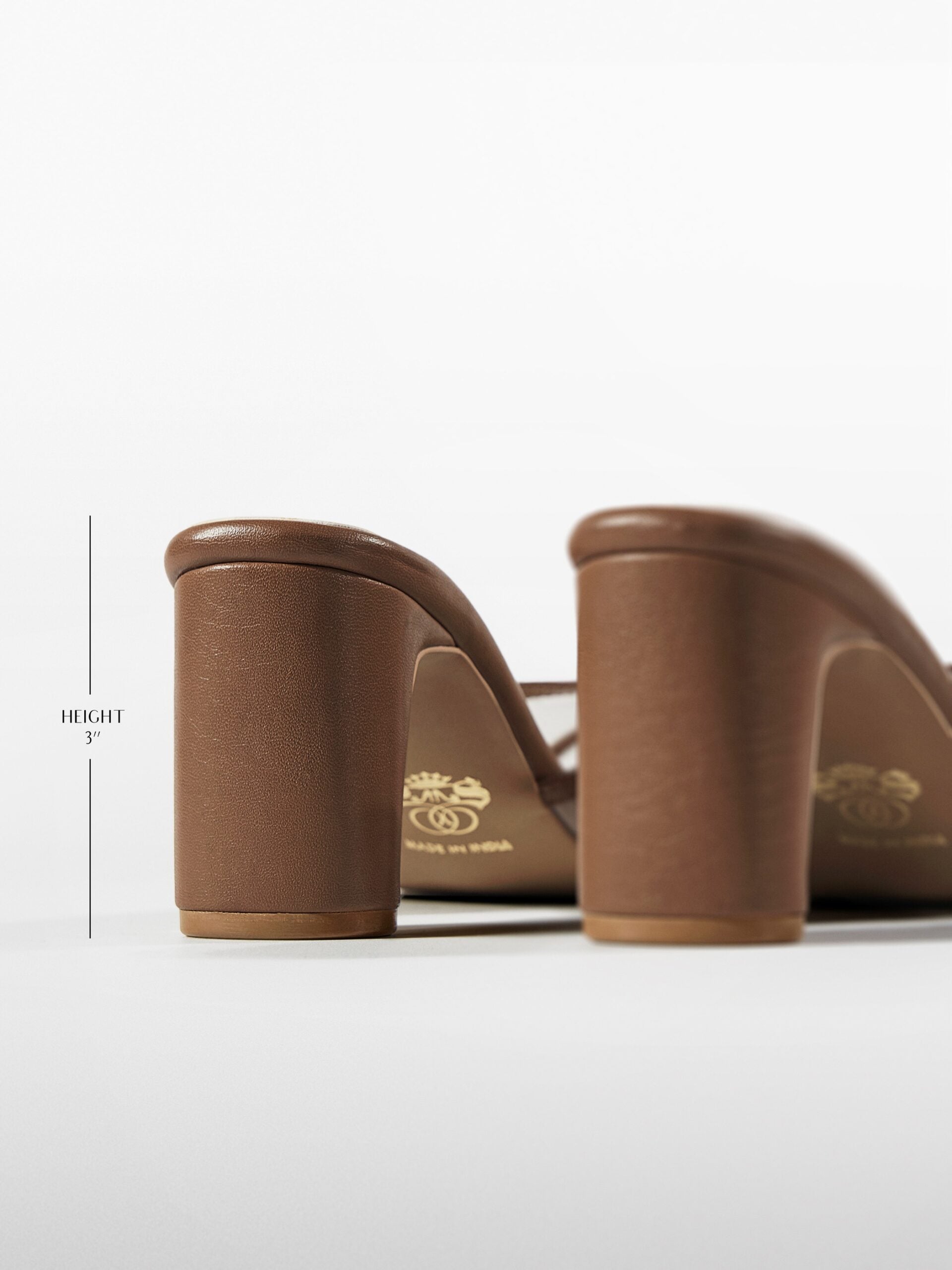 Tan Cage Slingback Kitten Heel